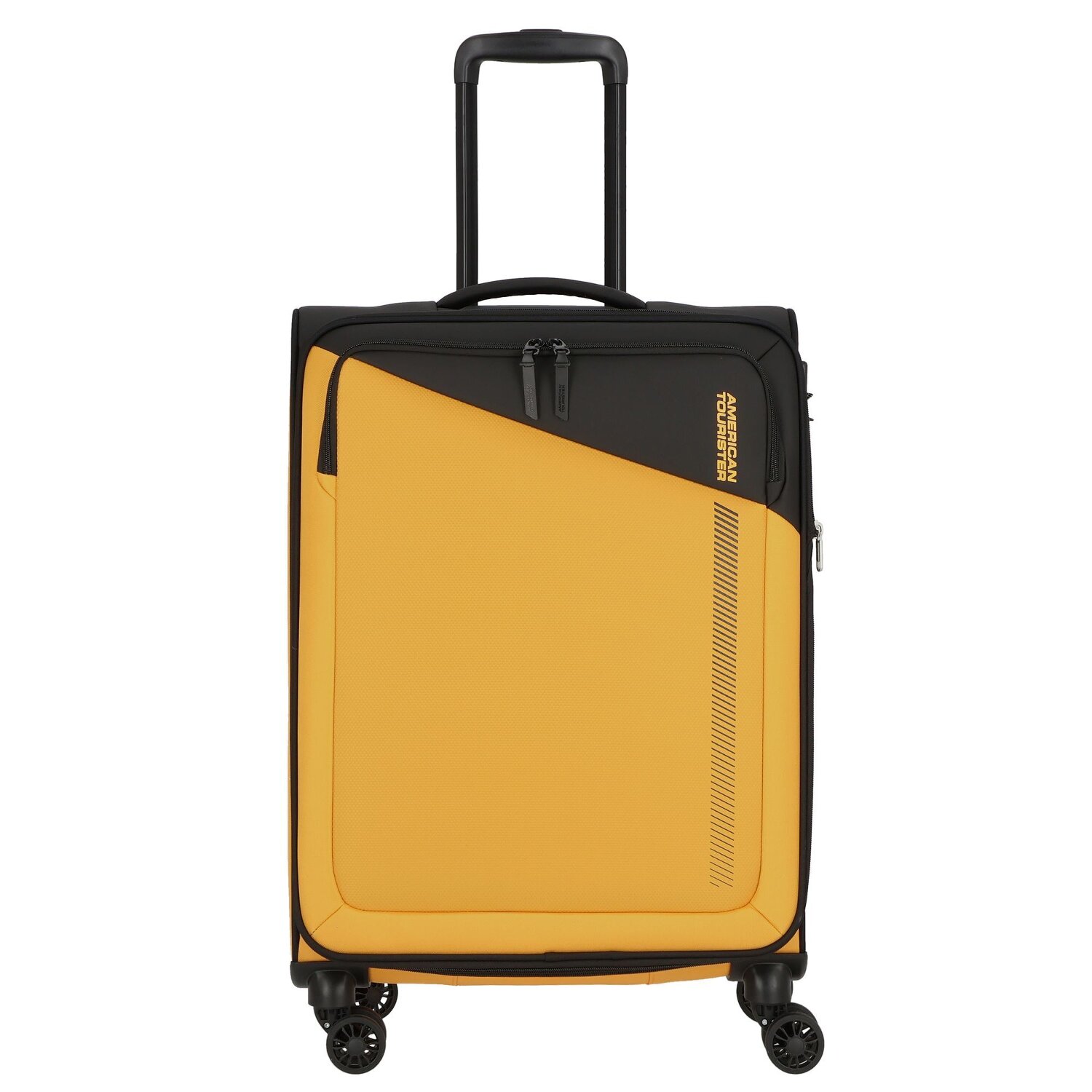 American Tourister Daring Dash 4 Rollen Trolley M 66.5 cm mit Dehnfalte black yellow Koffer