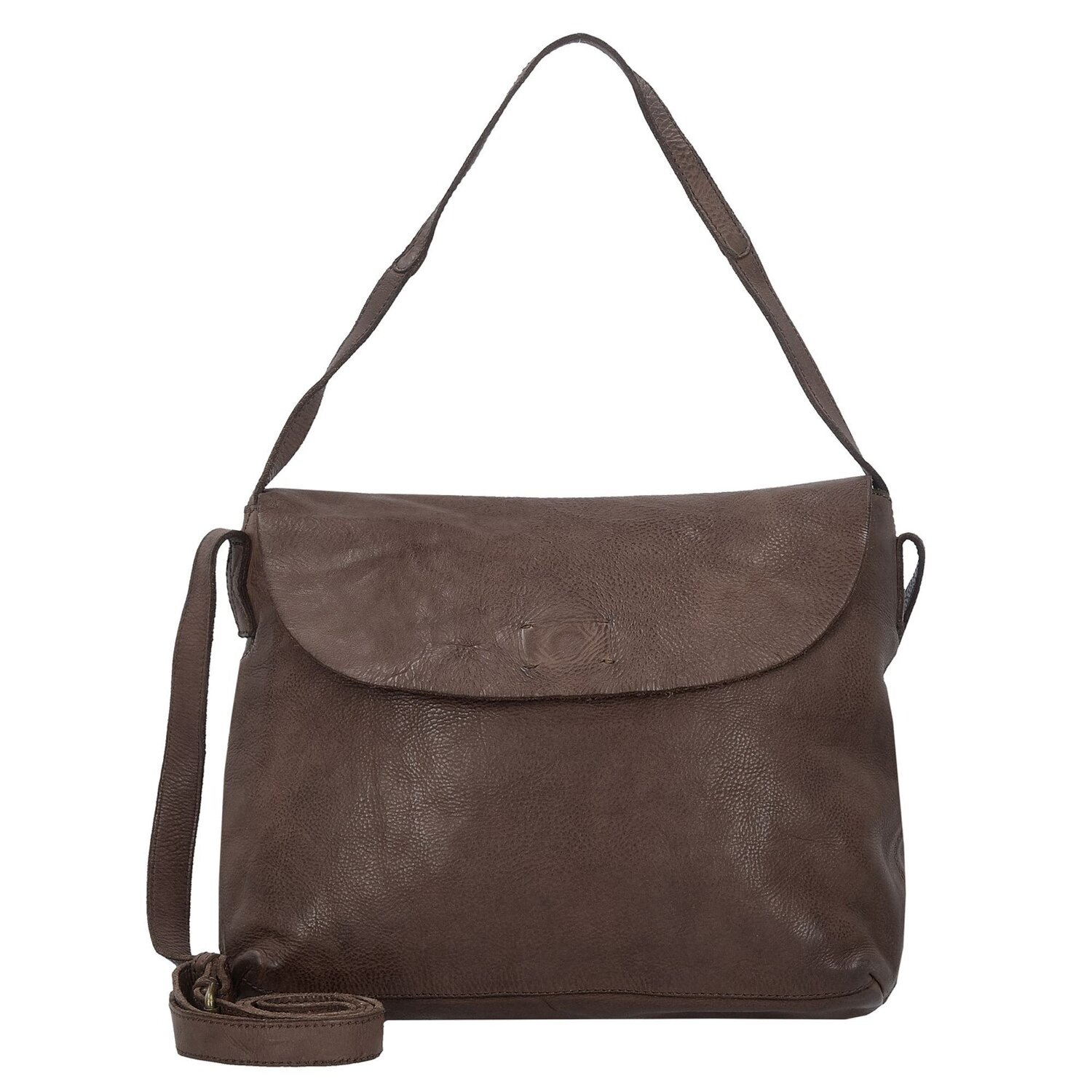 Harold's Submarine Schultertasche L Leder 28 cm braun | Koffer.com