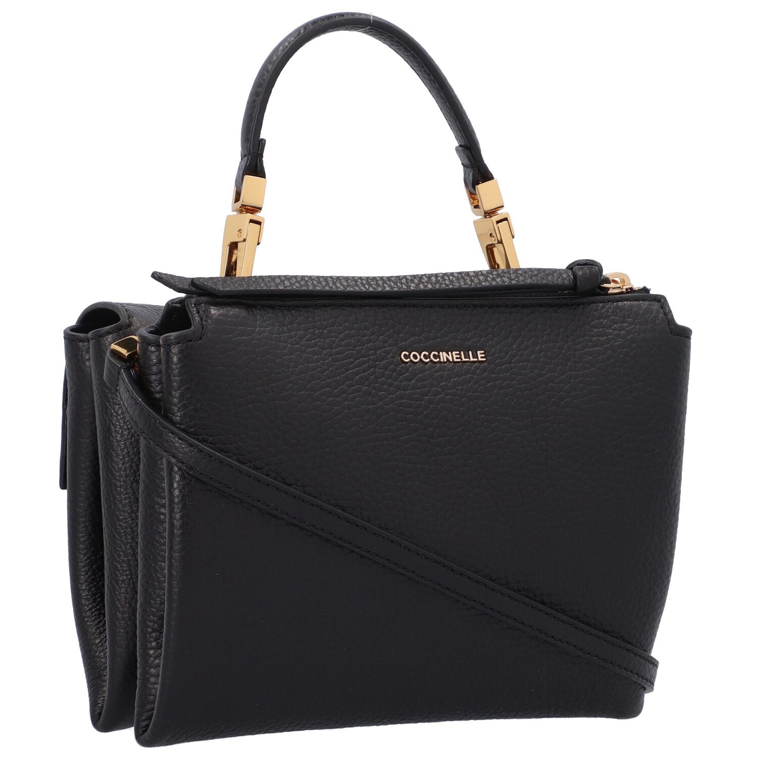 Coccinelle Arlettis Handtasche Leder 19 cm noir Koffer